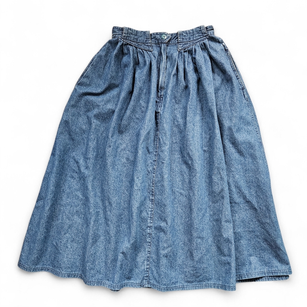 Vintage Midi Denim Skirt